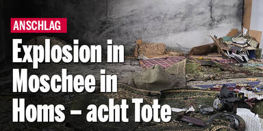 Explosion in Moschee in Homs – acht Tote