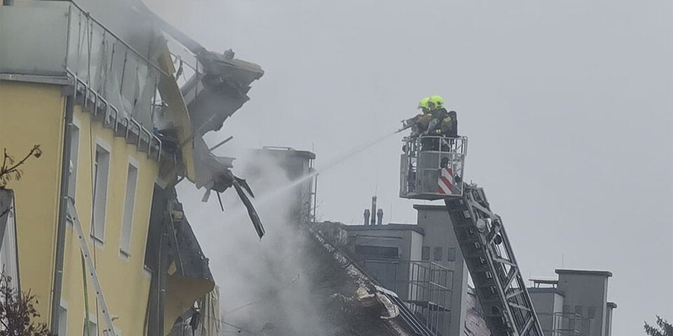 Explosion in Langenzersdorf: Eine Person vermisst