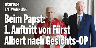 Beim Papst: Erster Auftritt von Fürst Albert nach Gesichts-OP