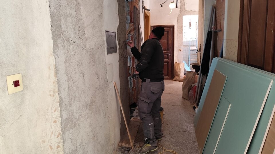 Mord Leiche Plastiksack Bauarbeiter im Haus