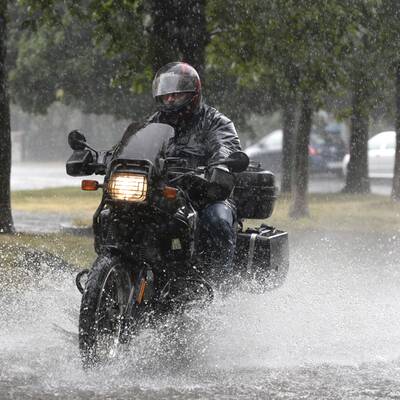 Sintflutartiger Wolkenbruch in Wien