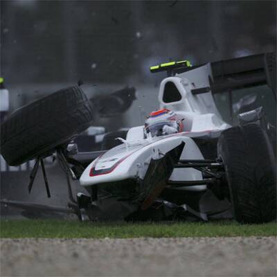 Spektakulärer Unfall in Melbourne