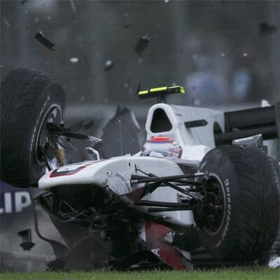 Spektakulärer Unfall in Melbourne