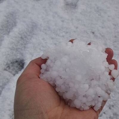 Winterlandschaft nach Hagel