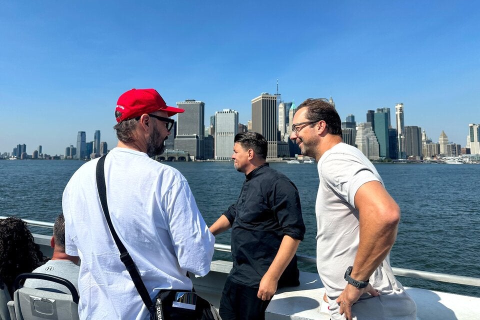 Das Trio in New York.