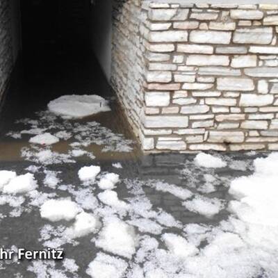 Winterlandschaft nach Hagel