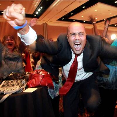 So feiern die Anhänger Obamas 