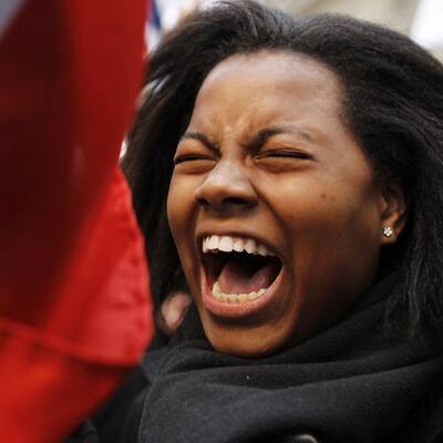 Hollande-Fans: Der Jubel kennt keine Grenzen