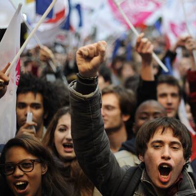 Hollande-Fans: Der Jubel kennt keine Grenzen