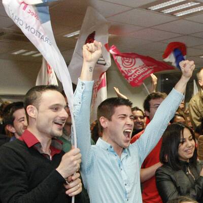 Hollande-Fans: Der Jubel kennt keine Grenzen