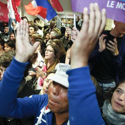 Hollande-Fans: Der Jubel kennt keine Grenzen