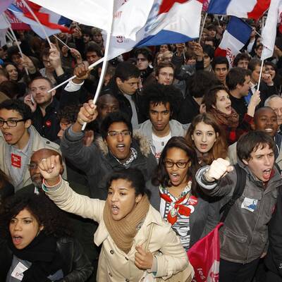 Hollande-Fans: Der Jubel kennt keine Grenzen