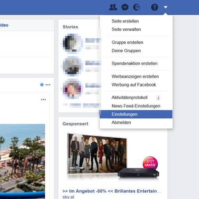 Plattform API Sharing bei Facebook