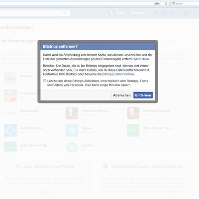 Plattform API Sharing bei Facebook