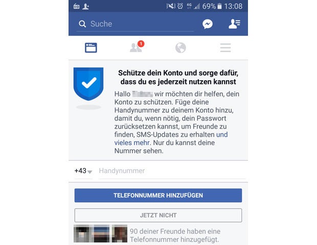 Geben Sie Facebook nicht Ihre Telefonnummer