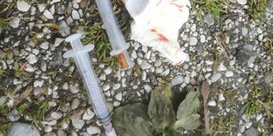 Vater emp&ouml;rt: Blutige Spritzen auf Spielplatz