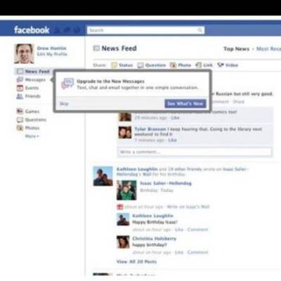 So sieht das neue Message-System aus