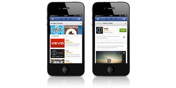 Facebook startet eigenes App Center