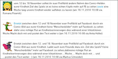 Zeichentrick-Held statt Profilbild