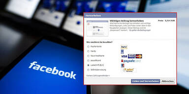 Jetzt verlangt Facebook auch bei uns 5 Euro