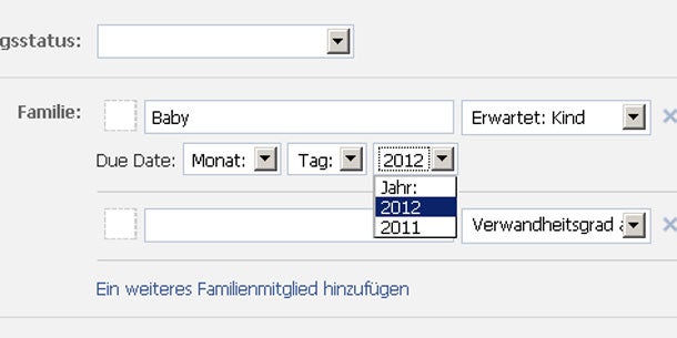 Ungeborene Kinder auf Facebook eintragen
