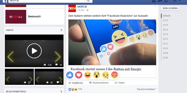 So holen Sie sich den neuen Like-Button