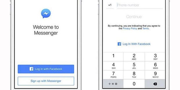 Messenger ohne Facebook-Konto nutzbar