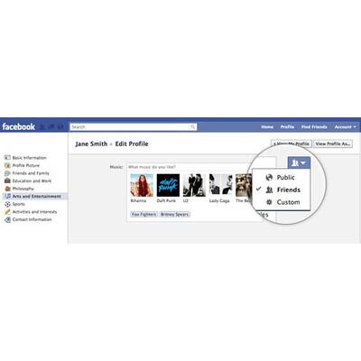 Auswahl ähnelt der Kreis-Struktur von Google+
