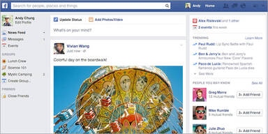 Facebook verpasst sich neuen Look