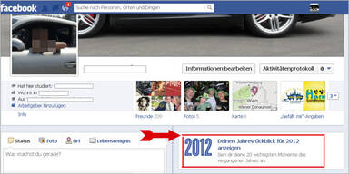 Persönlicher Jahresrückblick bei Facebook