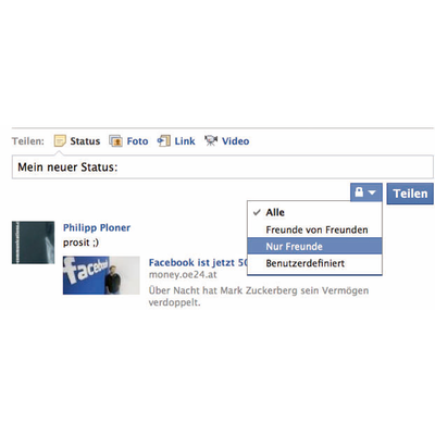 Schutz der privaten Daten