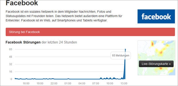 Facebook kämpft mit massiven Problemen