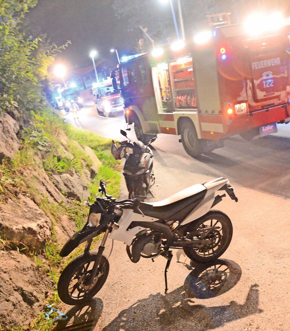 Unfall Wildschönauer Landesstraße von Niederau in Richtung Mühltal