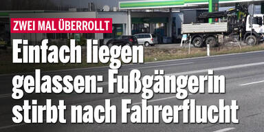 Einfach liegen gelassen: Fußgängerin (45) stirbt nach Fahrerflucht
