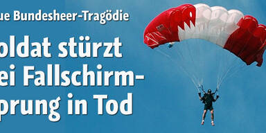 Bundesheer-Fallschirmspringer abgestürzt