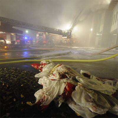 Nach den Löscharbeiten