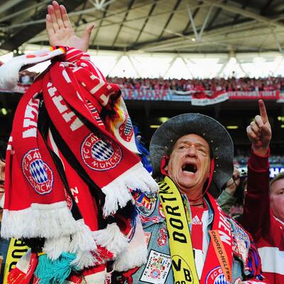  Bayern gegen Dortmund. Das Finale der Champions League in Wembley.