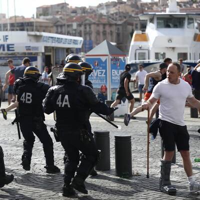 Fanausschreitung in Marseille
