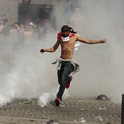 Fanausschreitung in Marseille