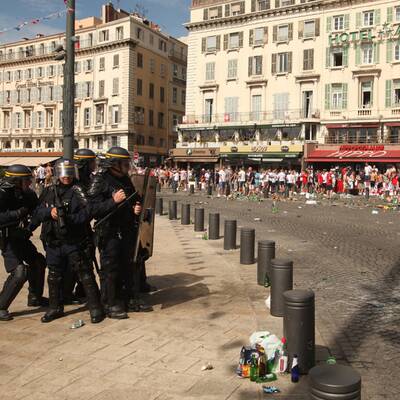 Fanausschreitung in Marseille