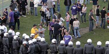Wiener Fans randalierten in Klagenfurt