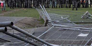 Wiener Fans randalierten in Klagenfurt