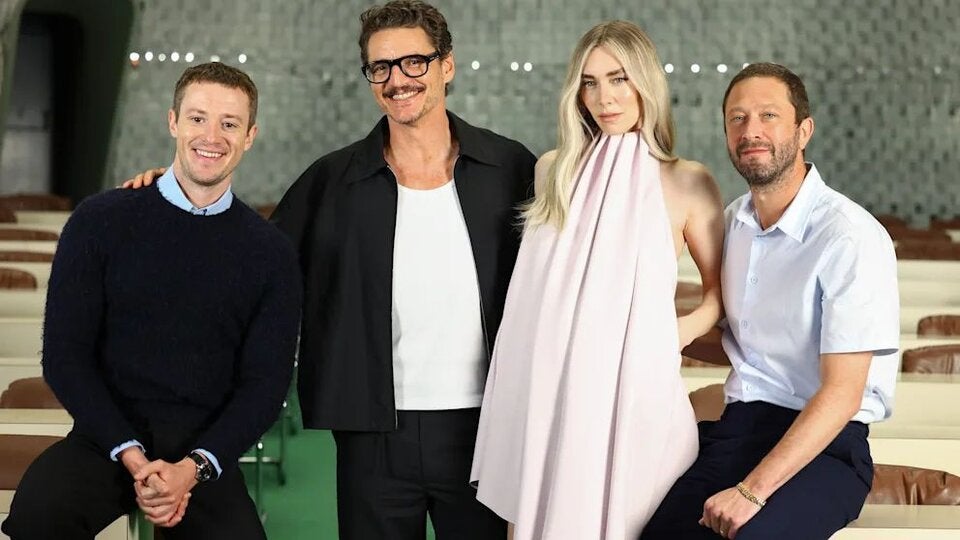 Joseph Quinn (31), Pedro Pascal (50), Vanessa Kirby (37) und Ebon Moss-Bachrach (48) 