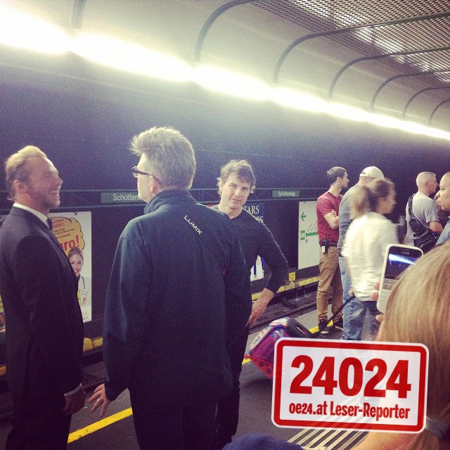 Tom Cruise bei der U-Bahn Station Schottenring