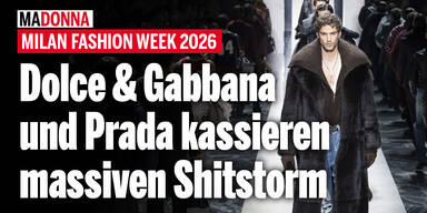 Milan Fashion Week 2026: Dolce & Gabbana und Prada kassieren massiven Shitstorm