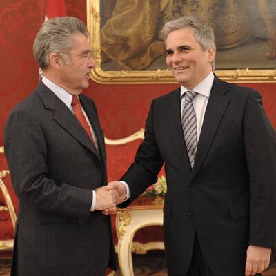 Bundespräsident empfängt künftigen Bundeskanzler