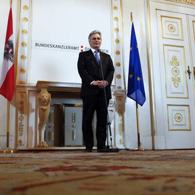 Der Kanzler zollte Pröll Respekt