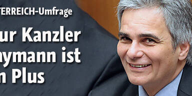 Nur Bundeskanzler Faymann ist im Plus