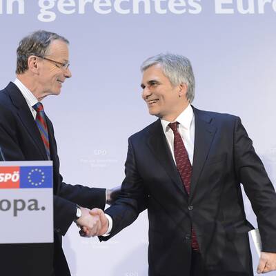  Kanzler Faymann holte Ex-ZiB-Star für die EU-Wahl.