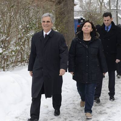 Der Bundeskanzler gab seine Stimme in Wien ab.